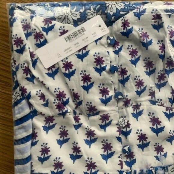 J.Crew Button-front maxi dress in mixed Print - Picture 6 of 9